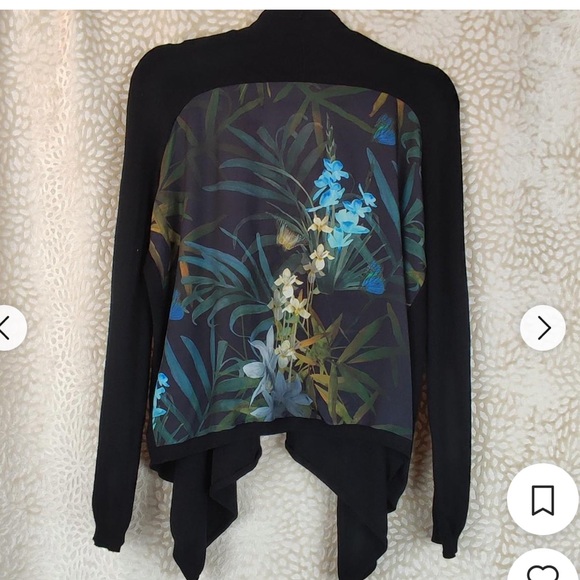 Ted Baker Sweaters - Ted Baker • Mixed Media Cardigan • Size 1 Small